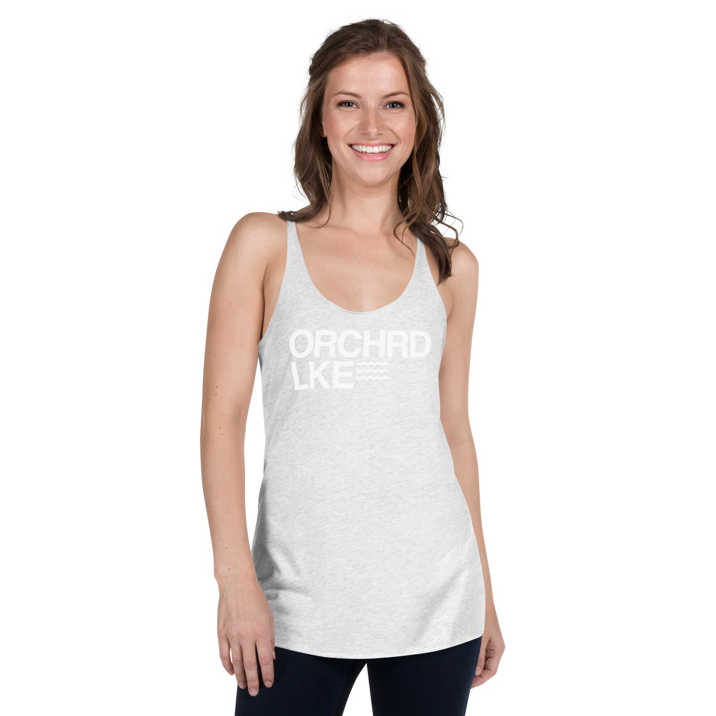Women's Racerback Tank - Orchard Lake