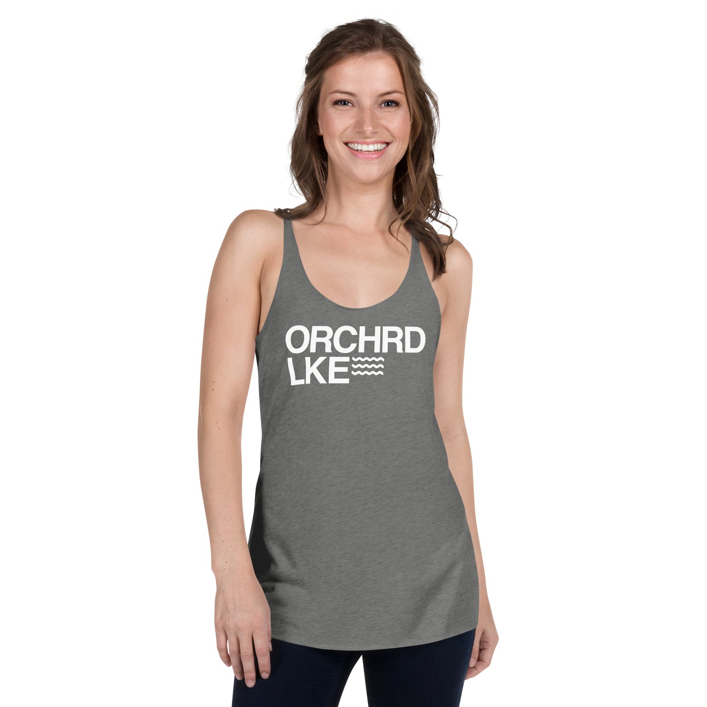 Women's Racerback Tank - Orchard Lake