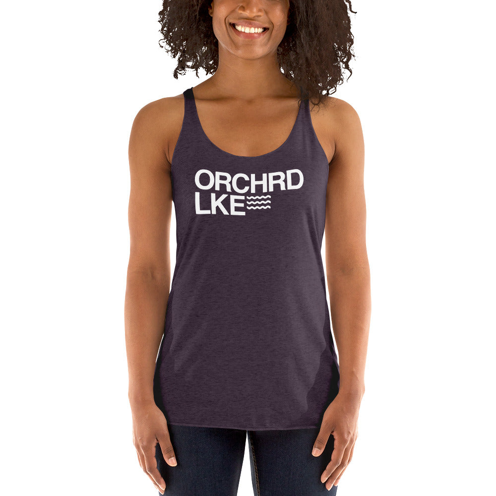 Women's Racerback Tank - Orchard Lake