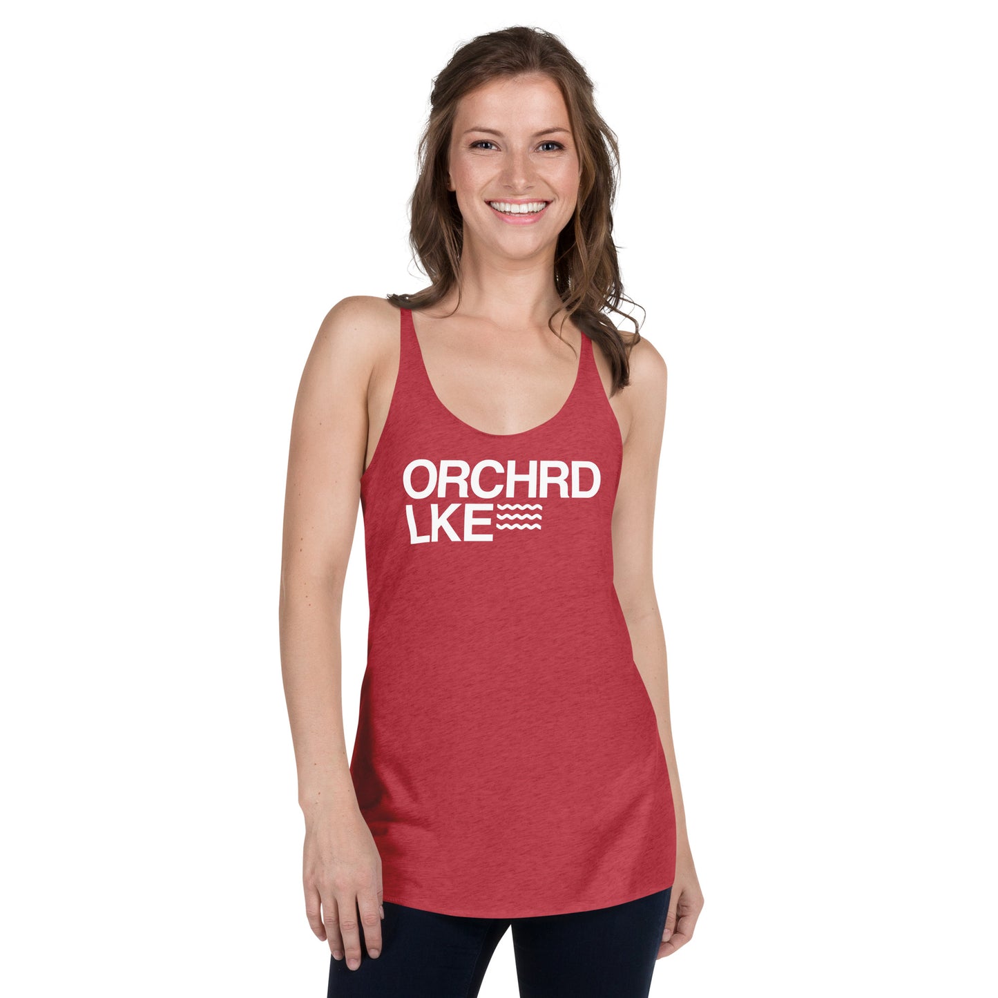 Women's Racerback Tank - Orchard Lake