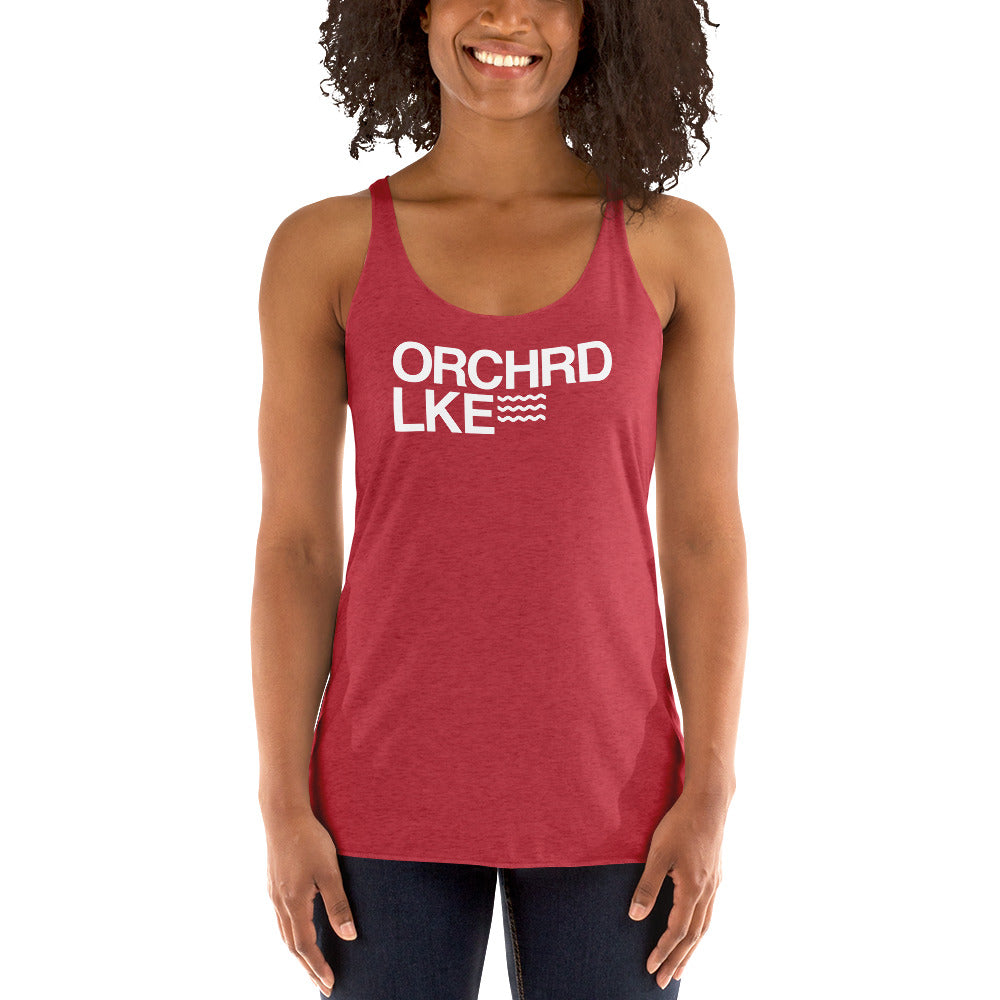 Women's Racerback Tank - Orchard Lake