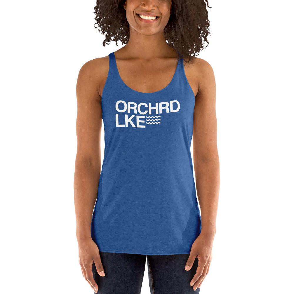 Women's Racerback Tank - Orchard Lake