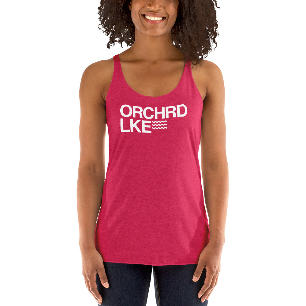 Women's Racerback Tank - Orchard Lake