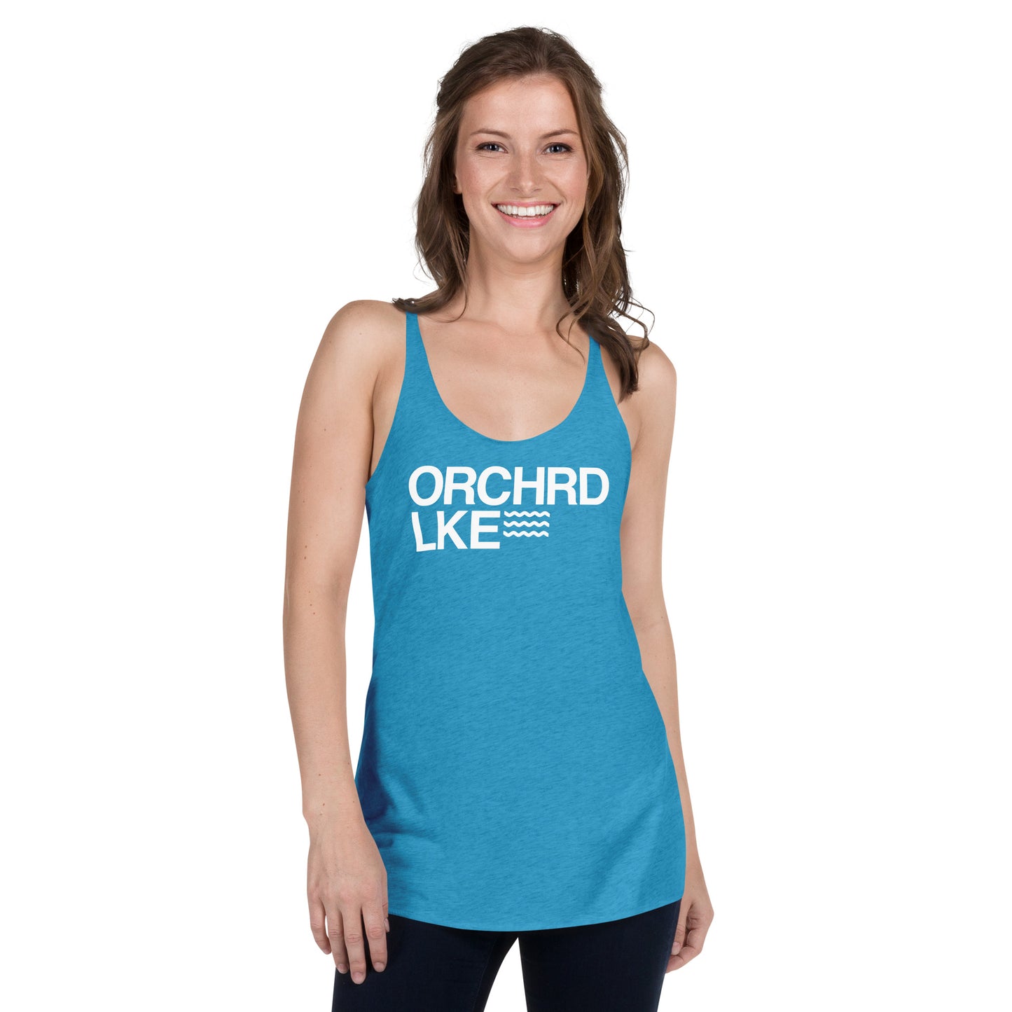 Women's Racerback Tank - Orchard Lake
