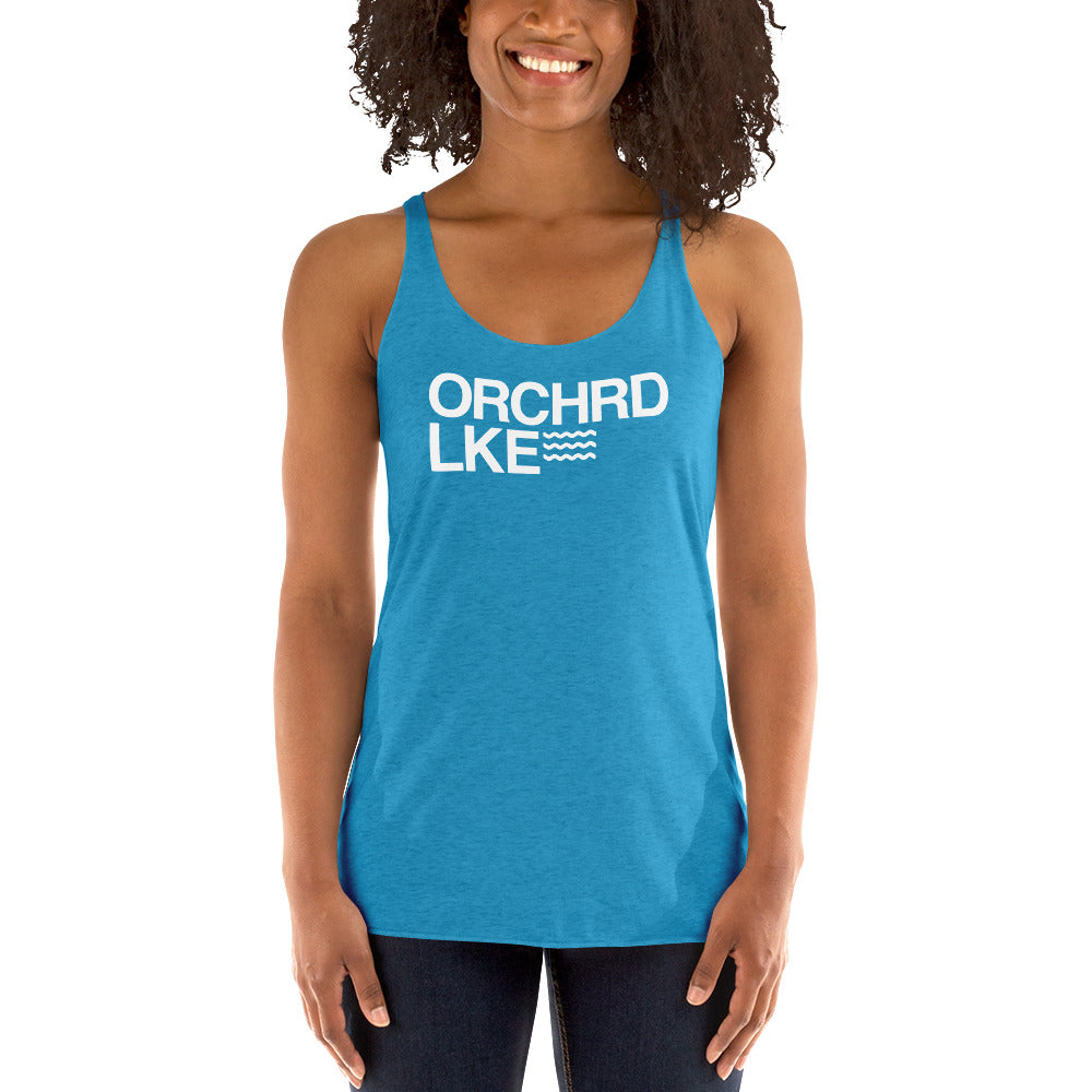 Women's Racerback Tank - Orchard Lake