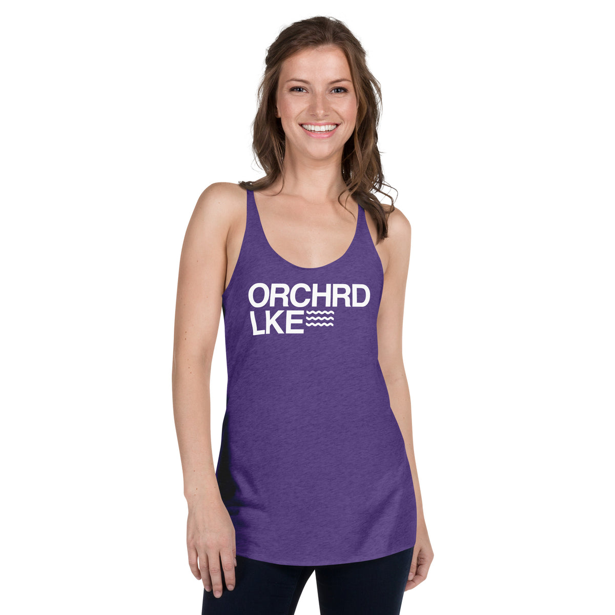 Women's Racerback Tank - Orchard Lake