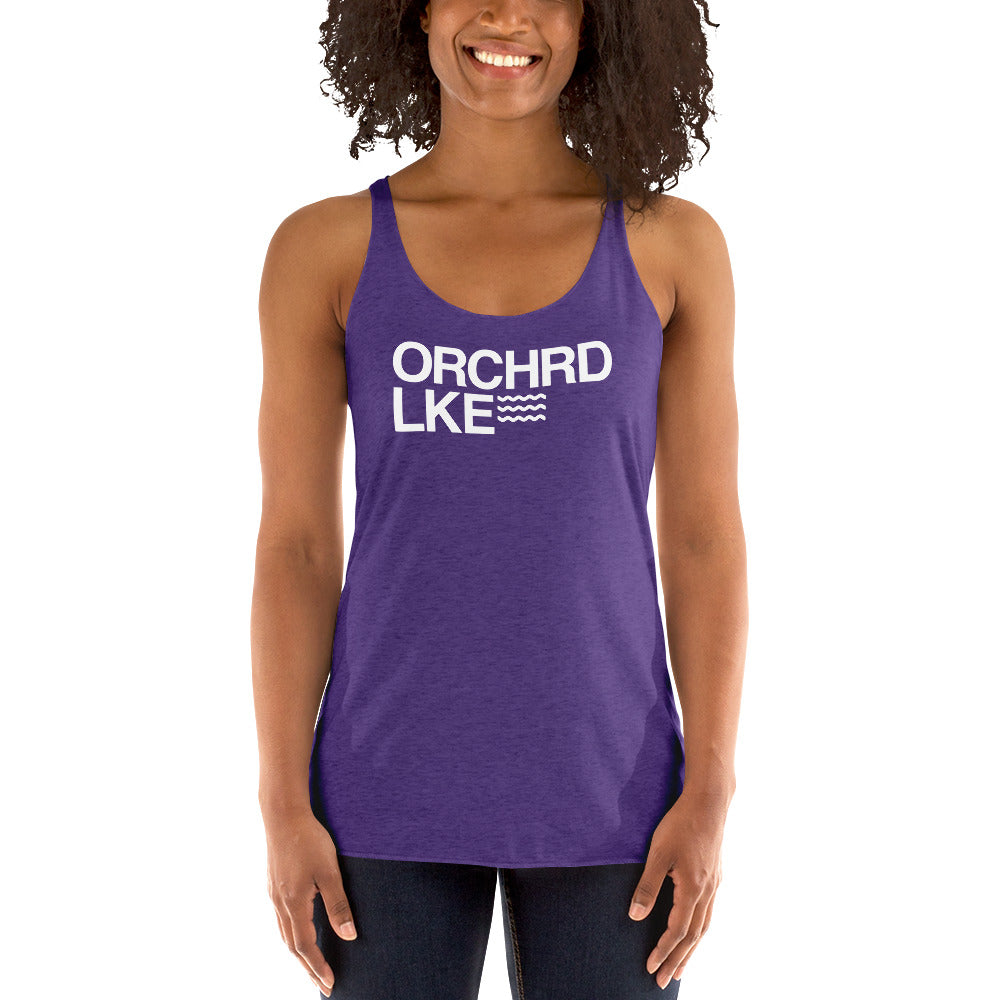 Women's Racerback Tank - Orchard Lake