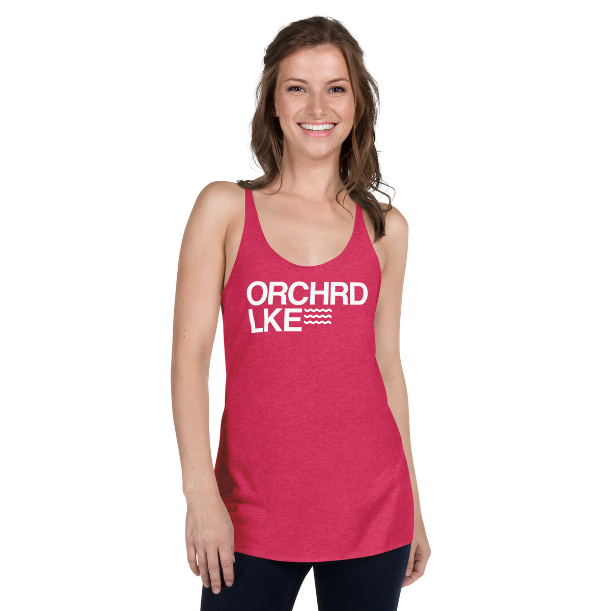 Women's Racerback Tank - Orchard Lake